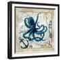 Nautical Octopus-Jill Meyer-Framed Art Print