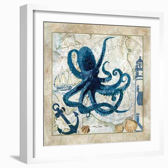 Nautical Octopus-Jill Meyer-Framed Art Print