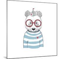 Nautical Panda Sailor-Olga_Angelloz-Mounted Art Print