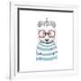 Nautical Panda Sailor-Olga_Angelloz-Framed Art Print