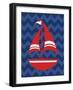 Nautical Sailboat-N. Harbick-Framed Art Print