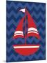 Nautical Sailboat-N. Harbick-Mounted Art Print