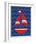 Nautical Sailboat-N. Harbick-Framed Art Print