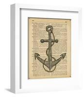 Nautical Series - Anchor-Sparx Studio-Framed Art Print