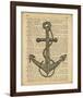 Nautical Series - Anchor-Sparx Studio-Framed Art Print