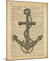 Nautical Series - Anchor-Sparx Studio-Mounted Art Print