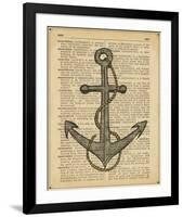 Nautical Series - Anchor-Sparx Studio-Framed Art Print