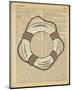 Nautical Series - Life Preserver-Sparx Studio-Mounted Art Print