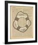 Nautical Series - Life Preserver-Sparx Studio-Framed Art Print