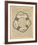 Nautical Series - Life Preserver-Sparx Studio-Framed Art Print