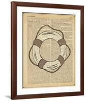 Nautical Series - Life Preserver-Sparx Studio-Framed Art Print