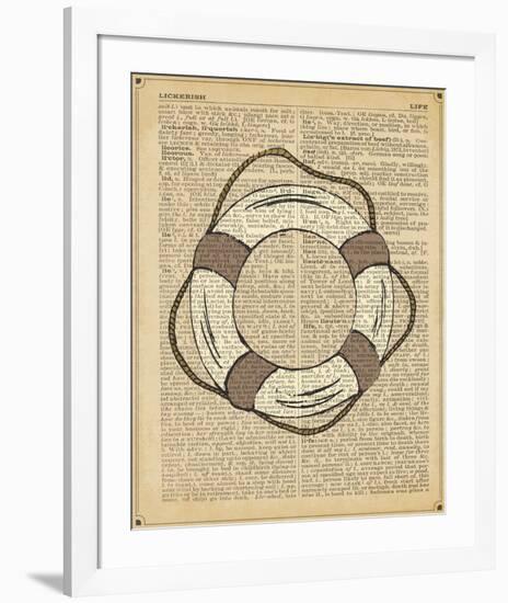 Nautical Series - Life Preserver-Sparx Studio-Framed Art Print