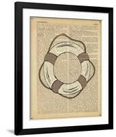 Nautical Series - Life Preserver-Sparx Studio-Framed Art Print