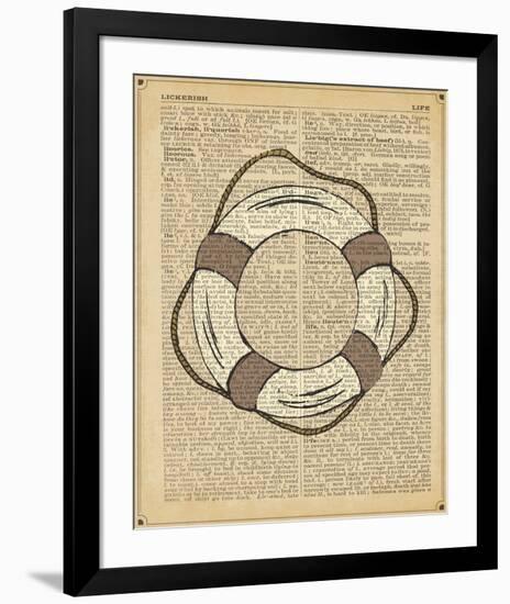 Nautical Series - Life Preserver-Sparx Studio-Framed Art Print