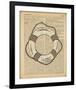 Nautical Series - Life Preserver-Sparx Studio-Framed Art Print