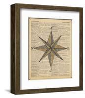 Nautical Series - Nautical Star-Sparx Studio-Framed Art Print