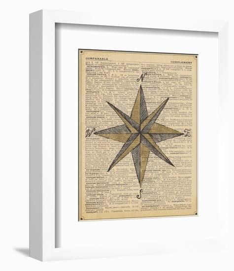 Nautical Series - Nautical Star-Sparx Studio-Framed Art Print