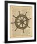 Nautical Series - Ship Wheel-Sparx Studio-Framed Art Print