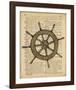 Nautical Series - Ship Wheel-Sparx Studio-Framed Art Print