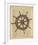 Nautical Series - Ship Wheel-Sparx Studio-Framed Art Print