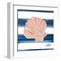 Nautical Shell III-Julie DeRice-Framed Art Print