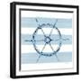 Nautical Ship Wheel-Yvette St. Amant-Framed Art Print