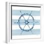 Nautical Ship Wheel-Yvette St. Amant-Framed Art Print