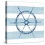 Nautical Ship Wheel-Yvette St. Amant-Stretched Canvas