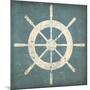 Nautical Shipwheel Blue-Ryan Fowler-Mounted Art Print