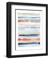 Nautical Stripes-Katrina Pete-Framed Art Print