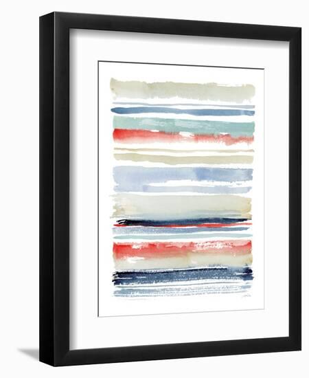 Nautical Stripes-Katrina Pete-Framed Art Print