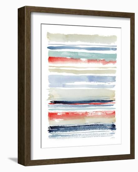 Nautical Stripes-Katrina Pete-Framed Art Print