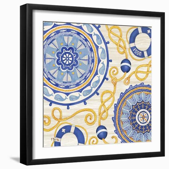 Nautical Suzani I-Paul Brent-Framed Art Print