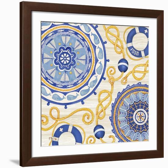 Nautical Suzani I-Paul Brent-Framed Art Print