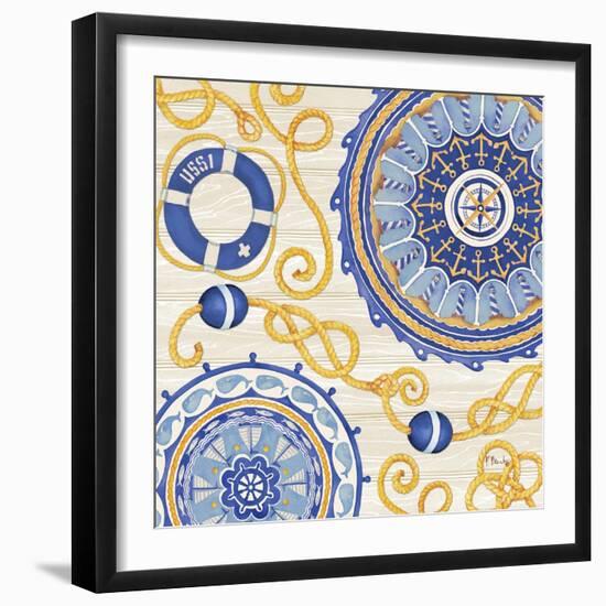 Nautical Suzani II-Paul Brent-Framed Art Print