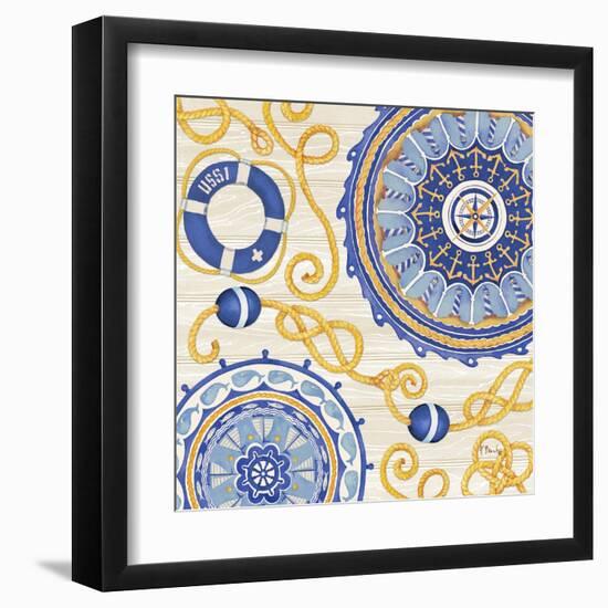 Nautical Suzani II-Paul Brent-Framed Art Print