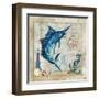 Nautical Swordfish-Jill Meyer-Framed Art Print