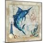 Nautical Swordfish-Jill Meyer-Mounted Art Print