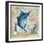 Nautical Swordfish-Jill Meyer-Framed Art Print