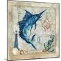 Nautical Swordfish-Jill Meyer-Mounted Art Print