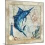 Nautical Swordfish-Jill Meyer-Mounted Art Print