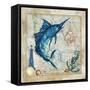 Nautical Swordfish-Jill Meyer-Framed Stretched Canvas