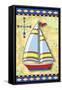 Nautical V-Michele Meissner-Framed Stretched Canvas