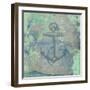 Nautical Watercolor-Sheldon Lewis-Framed Art Print