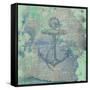 Nautical Watercolor-Sheldon Lewis-Framed Stretched Canvas