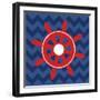 Nautical Wheel-N. Harbick-Framed Art Print