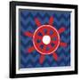 Nautical Wheel-N. Harbick-Framed Art Print