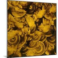 Nautilus in Gold II-Sharon Gordon-Mounted Premium Giclee Print