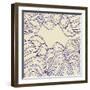 NauWaves1    waves, pattern, nautical-Robbin Rawlings-Framed Art Print