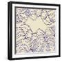 NauWaves1    waves, pattern, nautical-Robbin Rawlings-Framed Art Print